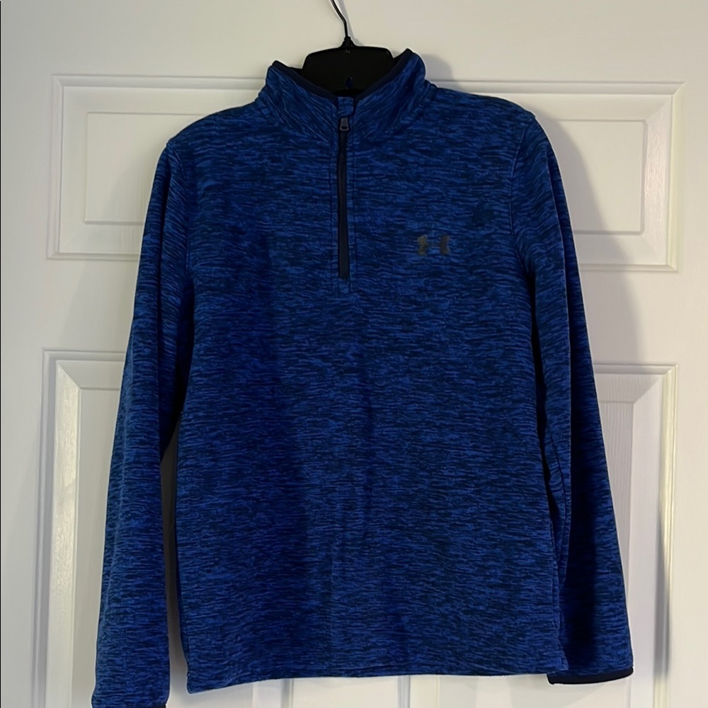 Under Armour Kids Purple Pull Over 3/4 Zip - Picture 1 of 7